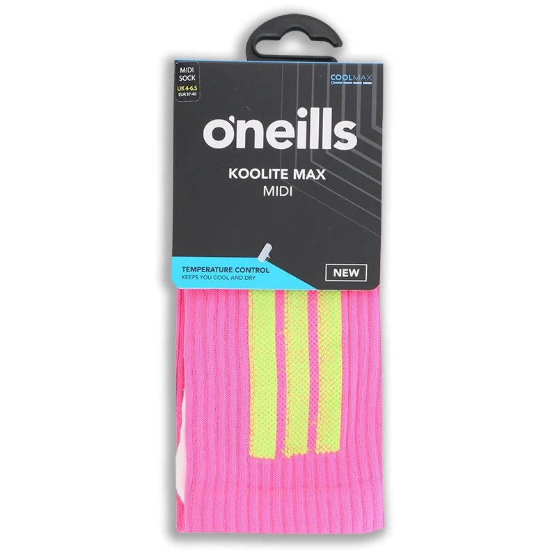 Koolite Max Midi Socks Pink / Green 3 Koolite Max Midi Socks Pink / Green - Image 3