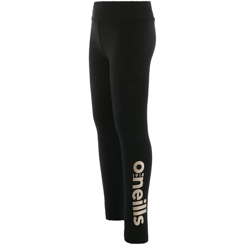 Kids' Kourtney Regular Leggings Black / Gold 1 Kids' Kourtney Regular Leggings Black / Gold