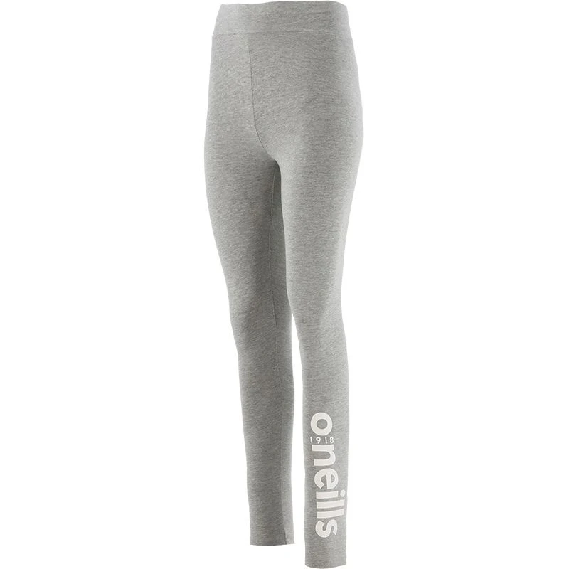Women's Kourtney Full Length Leggings Grey / White 2 Women's Kourtney Full Length Leggings Grey / White - Image 2