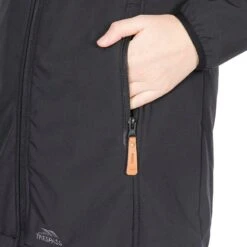 Trespass Women's Kristen Hooded Softshell Jacket Black -underwear Zone kristen fajkssn20003 blk m04