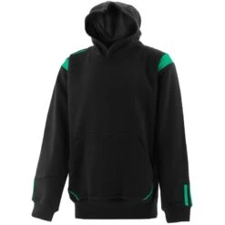 Kids' Loxton Hooded Top Black / Green