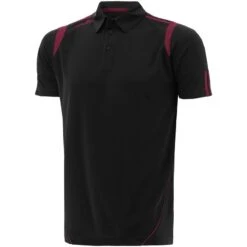 Men's Loxton Polo Shirt Black / Maroon