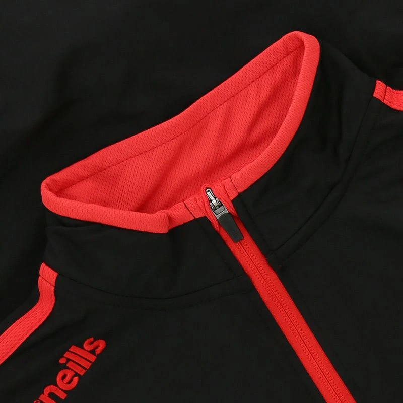 Kids' Loxton Brushed Half Zip Top Black / Red 5 Kids' Loxton Brushed Half Zip Top Black / Red - Image 5