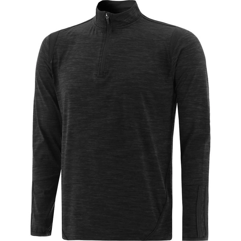 Men's Loxton Brushed Half Zip Top Mel Black 1 Men's Loxton Brushed Half Zip Top Mel Black