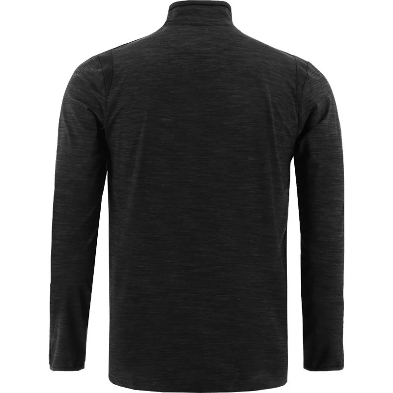 Men's Loxton Brushed Half Zip Top Mel Black 2 Men's Loxton Brushed Half Zip Top Mel Black - Image 2