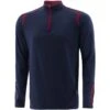 Men's Loxton Brushed Half Zip Top Marine / Maroon