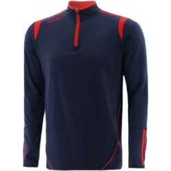 Kids' Loxton Brushed Half Zip Top Marine / Red