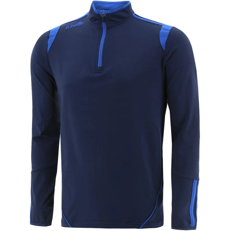 Men's Loxton Brushed Half Zip Top Marine / Royal 1 Men's Loxton Brushed Half Zip Top Marine / Royal