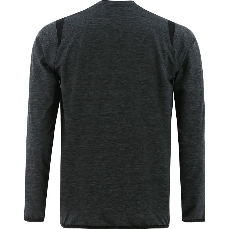 Men's Loxton Brushed Crew Neck Top Black 2 Men's Loxton Brushed Crew Neck Top Black - Image 2