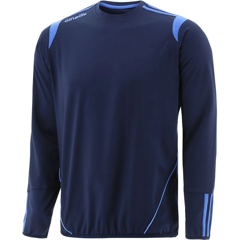 Men's Loxton Brushed Crew Neck Top Marine / Sky 1 Men's Loxton Brushed Crew Neck Top Marine / Sky