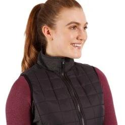 Trespass Women's Lyla Padded Gilet Black -underwear Zone lyla fajkgitr0001 blx m04