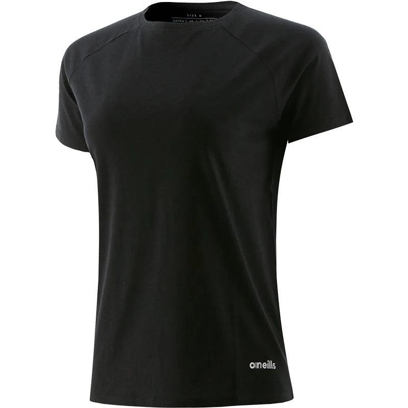 Women's Madison Cotton T-Shirt Black 3 Women's Madison Cotton T-Shirt Black - Image 3
