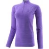 Women's Madison Half Zip Midlayer Top Purple