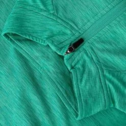 Women's Madison Brushed Half Zip Top Green -underwear Zone madi 122 0 gen gn wmns p4