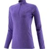 Women's Madison Brushed Half Zip Top Purple