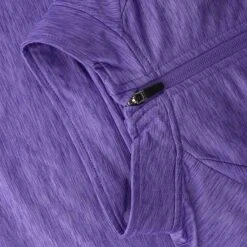 Women's Madison Brushed Half Zip Top Purple -underwear Zone madi 122 0 gen pp wmns p4 1
