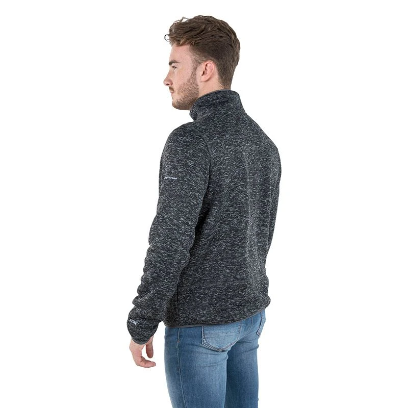 Trespass Men's Bingham Fleece Jacket Black Marl 3 Trespass Men's Bingham Fleece Jacket Black Marl - Image 3