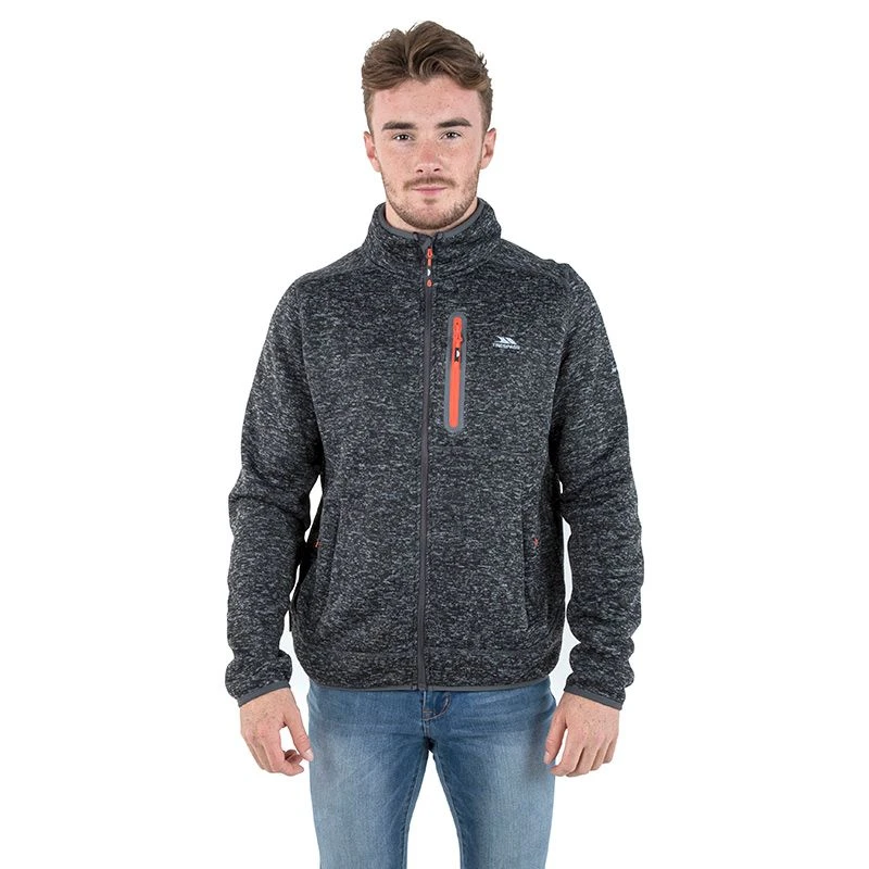 Trespass Men's Bingham Fleece Jacket Black Marl 1 Trespass Men's Bingham Fleece Jacket Black Marl