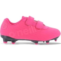 Mamba Firm Ground Velcro Football Boots Pre-School Pink