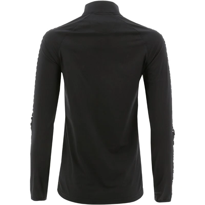 Women's Mason Brushed Half Zip Top Zebra Black / White 2 Women's Mason Brushed Half Zip Top Zebra Black / White - Image 2