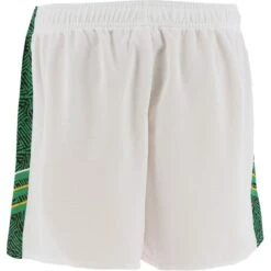 Kids' Mourne Shorts White / Green Shadow / Amber -underwear Zone mourne gaelic short printed panel wht emer mar 3 3