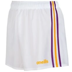 Women's Mourne Shorts White / Purple / Amber -underwear Zone mourne gaelic shorts wht purp amb 3s 1 1