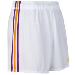 Women's Mourne Shorts White / Purple / Amber -underwear Zone mourne gaelic shorts wht purp amb 3s 2 1
