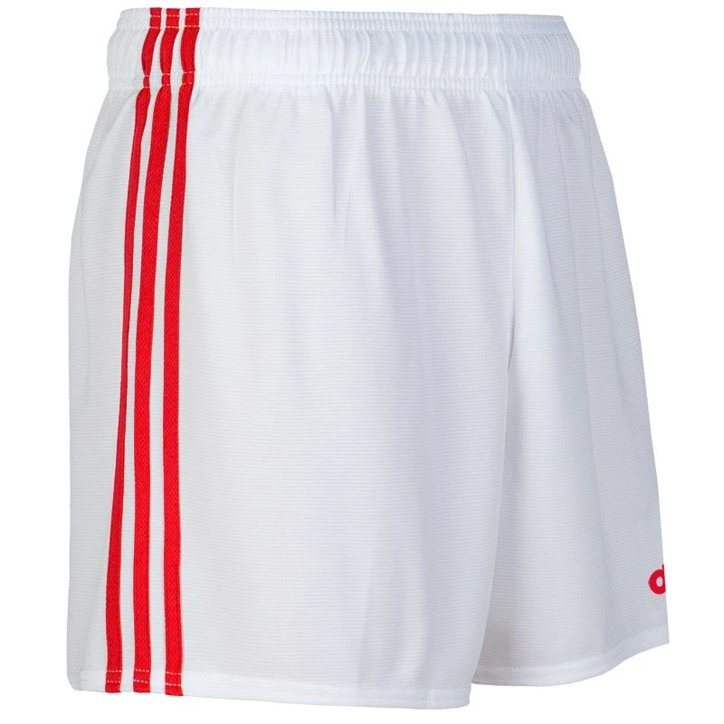 Kids' Mourne Shorts White / Red 2 Kids' Mourne Shorts White / Red - Image 2