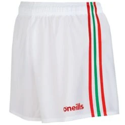 Mourne Shorts White / Red / Green