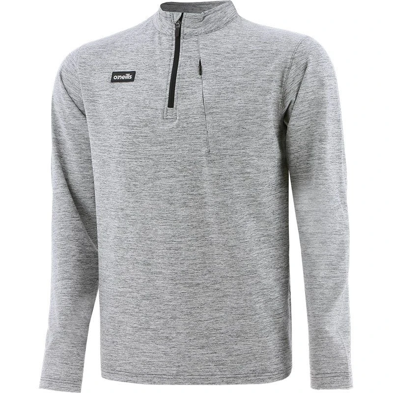 Men's Myles Fleece Half Zip Top Grey 2 Men's Myles Fleece Half Zip Top Grey - Image 2