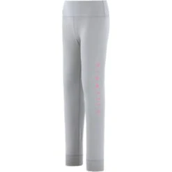 Kids' Natalie Full Length Leggings Grey / Pink -underwear Zone nata 040 0 gen gypkxx kids p2 1 2