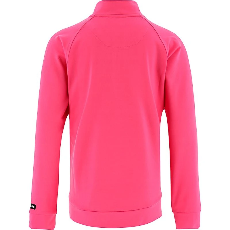 Kids' Natalie Half Zip Top Pink / Black / White 2 Kids' Natalie Half Zip Top Pink / Black / White - Image 2