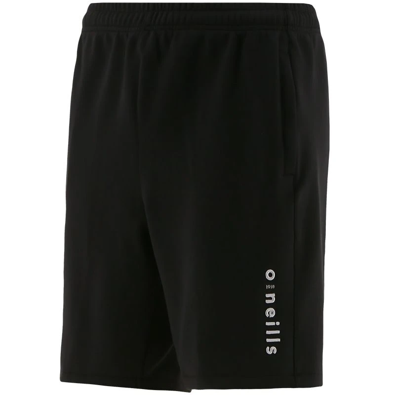 Men's Nathan Technical Fleece Shorts Black / Silver 3 Men's Nathan Technical Fleece Shorts Black / Silver - Image 3