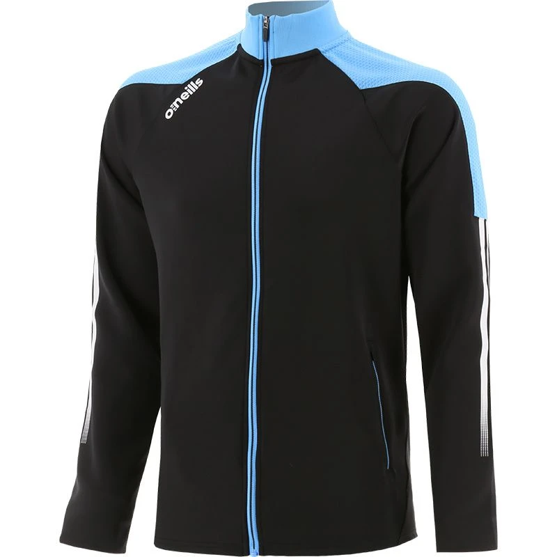 Kids' Nevada Hybrid Full Zip Top Black / Sky / White 1 Kids' Nevada Hybrid Full Zip Top Black / Sky / White