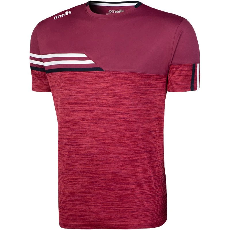 Men's Nevis T-Shirt Maroon / White 1 Men's Nevis T-Shirt Maroon / White