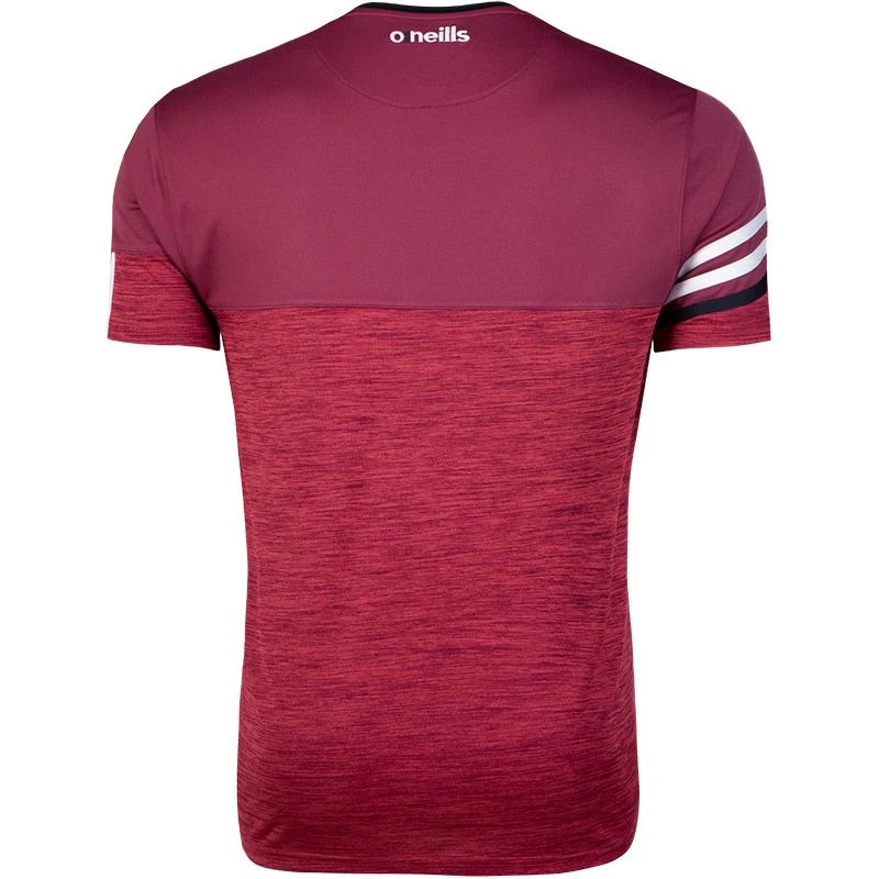 Men's Nevis T-Shirt Maroon / White 2 Men's Nevis T-Shirt Maroon / White - Image 2
