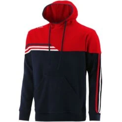 Men's Nevis Fleece Overhead Hoodie Marine / Red / White