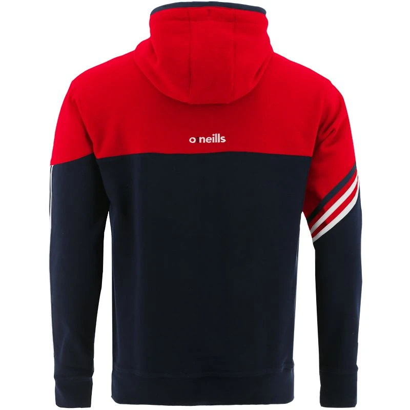 Men's Nevis Fleece Overhead Hoodie Marine / Red / White 2 Men's Nevis Fleece Overhead Hoodie Marine / Red / White - Image 2