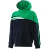 Kids' Nevis Fleece Overhead Hoodie Marine / Green / White