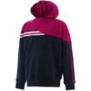Kids' Nevis Fleece Overhead Hoodie Marine / Maroon / White
