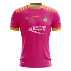 Antrim Ladies Donate4Daithi Women's Fit Jersey Pink / Amber