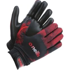 Oakland GAA Gloves Black / Red