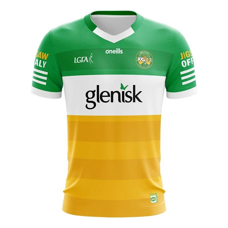 Offaly Ladies LGFA Home Jersey 2023 1 Offaly Ladies LGFA Home Jersey 2023