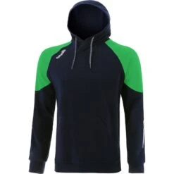 Men's Oslo Fleece Pullover Hoodie Marine / Green / White