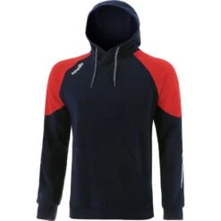 Women's Oslo Fleece Pullover Hoodie Marine / Red / White