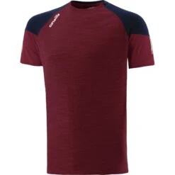 Kids' Oslo T-Shirt Maroon / Marine / White