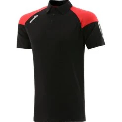 Kids' Oslo Polo Shirt Black / Red / White