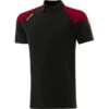 Kids' Oslo Polo Shirt Black / Maroon / Amber