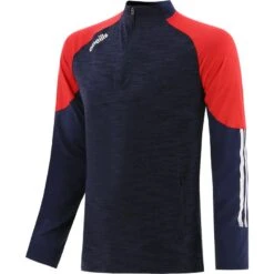 Men's Oslo Brushed Half Zip Top Marine / Red / White