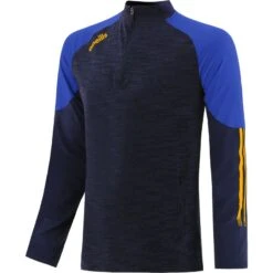 Men's Oslo Brushed Half Zip Top Marine / Royal / Amber